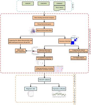 Identification of the molecular subgroups in Alzheimer's disease by transcriptomic data